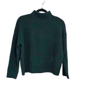 Madewell Dillon sweater green Alpaca Wool blend academia M